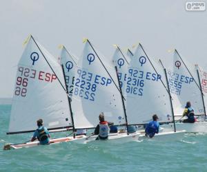 Optimist regatta puzzle