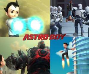 Or Astro Boy AstroBoy, fighting his enemies puzzle