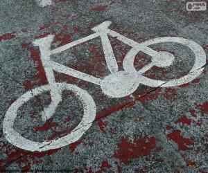 Painted bicycle, signal puzzle