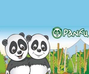 Panfu panda world puzzle