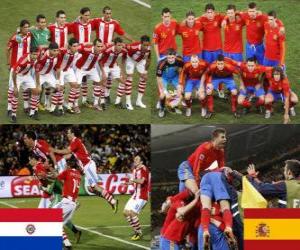 Paraguay - Spain, quarter finals, South Africa 2010 puzzle