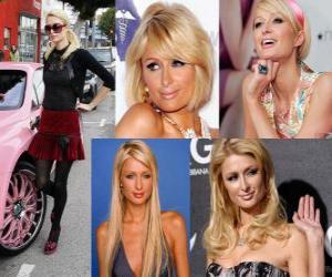 Paris Hilton is a socialite, author, model, actress, designer and singer. puzzle