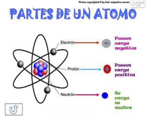 Parts of an atom puzzle