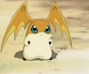 Patamon is the Digimon partner of TK, is a Digivolution of Potomon and Tokomon puzzle