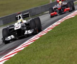 Pedro de la Rosa - BMW Sauber - Sepang 2010 puzzle