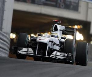 Pedro de la Rosa - BMW Sauber - Monte-Carlo 2010 puzzle