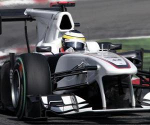 Pedro de la Rosa - Sauber - Monza 2010 puzzle