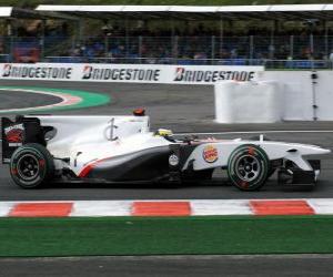 Pedro de la Rosa - Sauber - Spa-Francorchamps 2010 puzzle