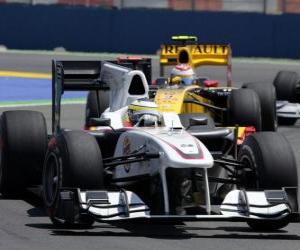 Pedro de la Rosa - Sauber - Valencia 2010 puzzle