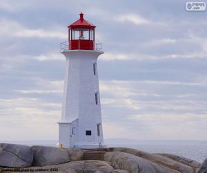 Peggys Point Lighthouse, Canada puzzle