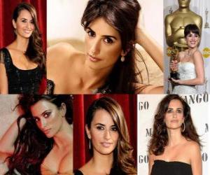 Penelope Cruz is the first Spanish actress to get an Oscar thanks to the film Vicky Cristina Barcelona directed by Woody Allen. puzzle