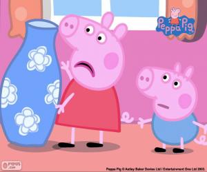 Peppa Pig and the blue vase puzzle