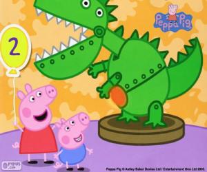 Peppa Pig and the dinosaur puzzle