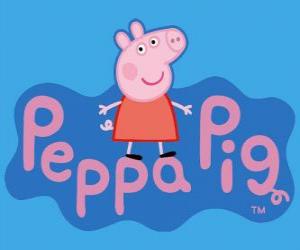 Peppa Pig logo puzzle