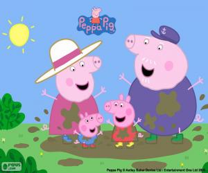 Peppa Pig with his grandparents puzzle