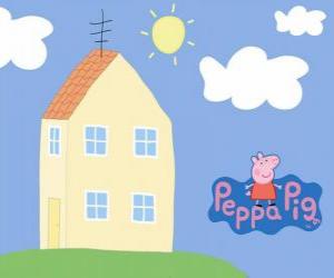 Peppa Pig's family house puzzle