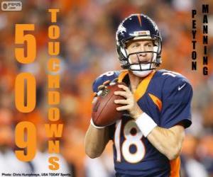 Peyton Manning 509 touchdowns puzzle