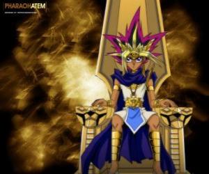 Pharaoh Atem, known as Yami, is the spirit of an ancient Pharaoh and Yugi's alter-ego puzzle