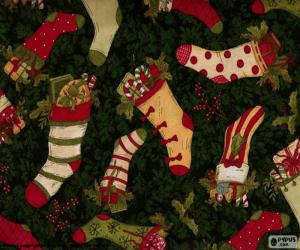 Picture of Christmas stockings and boots puzzle