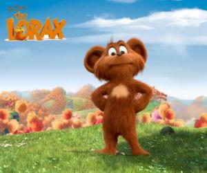 Pip, Pipsqueak is an animal Bar-ba-loot who likes to imitate the Lorax puzzle