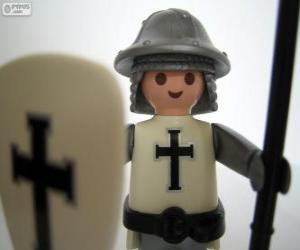 Playmobil medieval soldier puzzle