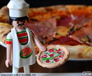 Playmobil pizza puzzle