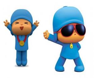 Pocoyo is a young boy, playful and fun who is discovering the world puzzle