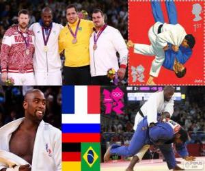 Podium men's Judo over 100 kg puzzle