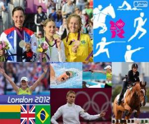 Podium women's modern pentathlon LDN 12 puzzle