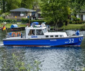 Police boat, Germany puzzle