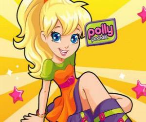 Polly sitting on the floor, the main protagonist of Polly Pocket puzzle