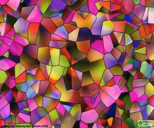 Polygons of colors puzzle