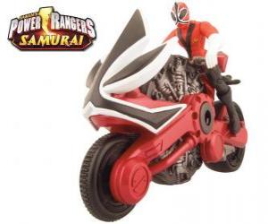 Power Ranger Samurai Red Cycle puzzle