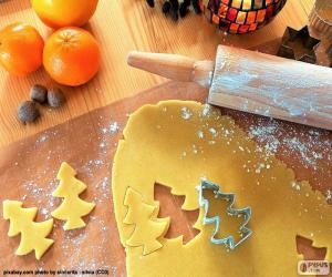 Prepare cookie Christmas puzzle