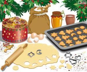 Preparing Christmas biscuits puzzle