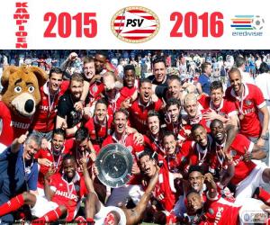 PSV Eindhoven, champion 2015-2016 puzzle