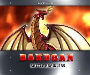 Pyrus Drago is the Bakugan  guardian of Dan puzzle