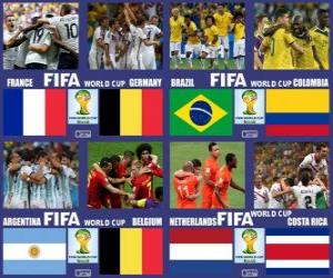 Quarter-finals, Brazil 2014 puzzle