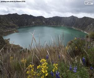 Quilotoa Lagoon, Ecuador puzzle