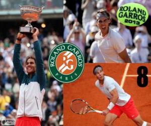 Rafael Nadal champion Roland Garros 2013 puzzle