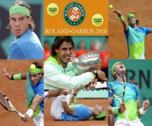 Rafael Nadal Roland Garros champion 2010 puzzle