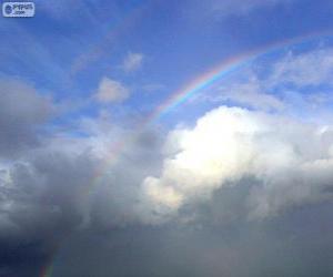 Rainbow between clouds puzzle