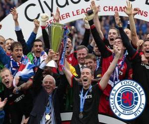 Rangers FC, Glasgow Rangers, champion of the Scottish Football League 2010-2011 puzzle