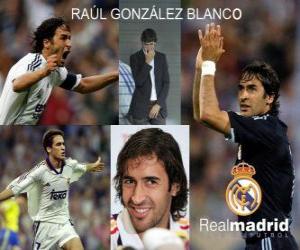 Raúl González Blanco Real Madrid CF striker between 1994 and 2010 puzzle