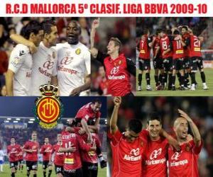 RCD Mallorca 5th Classified League BBVA 2009-2010 puzzle