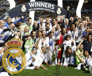 Real Madrid, champion of the UEFA Champions League 2013-2014 puzzle