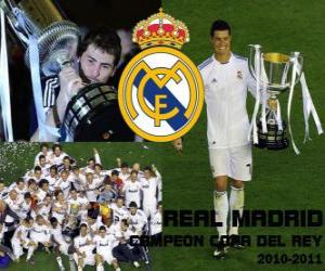 Real Madrid Copa del Rey 2010-2011 champion puzzle