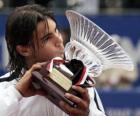 Rafa Nadal whit a trophy