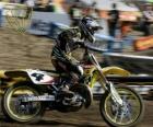 Motocross bike with pilot