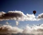 Balloon in the clouds